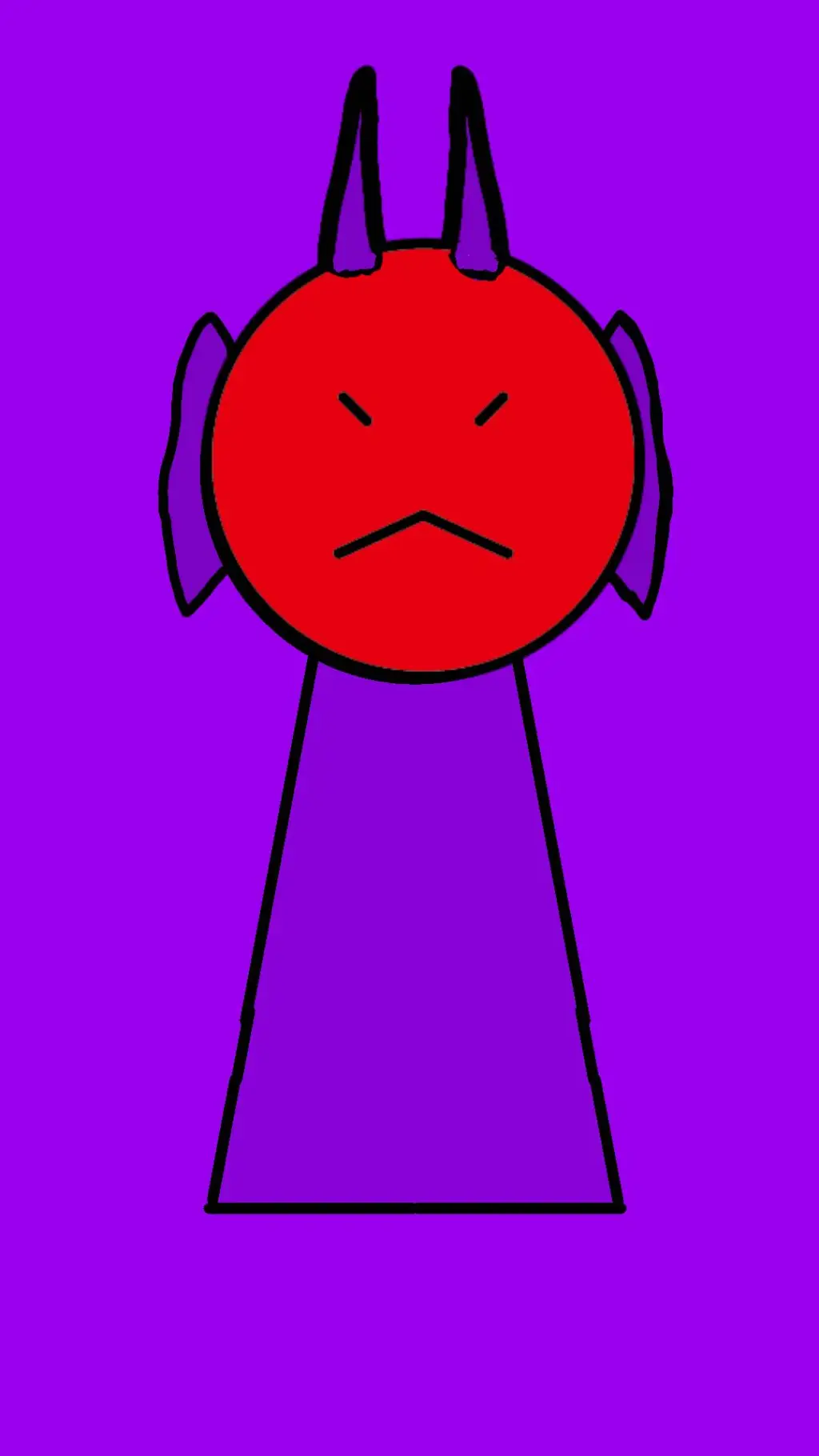 ai character: Durple background