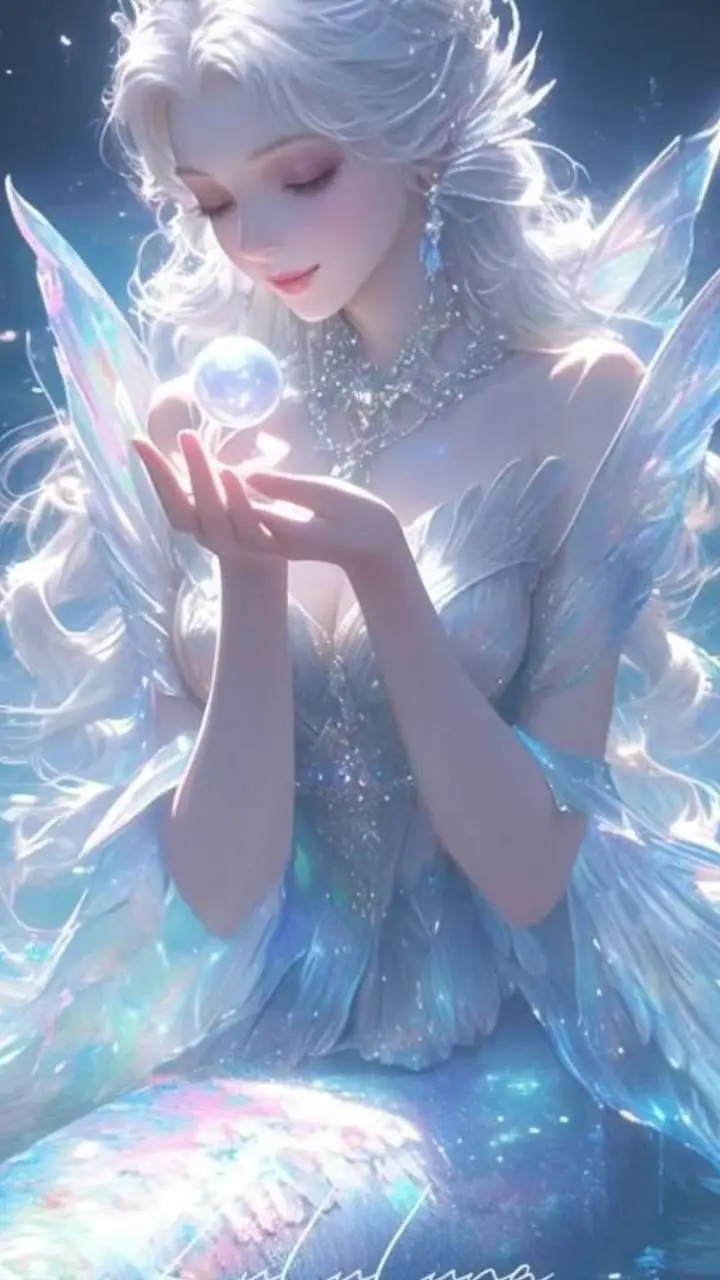 ai character: 🌊little mermaid🌊 background