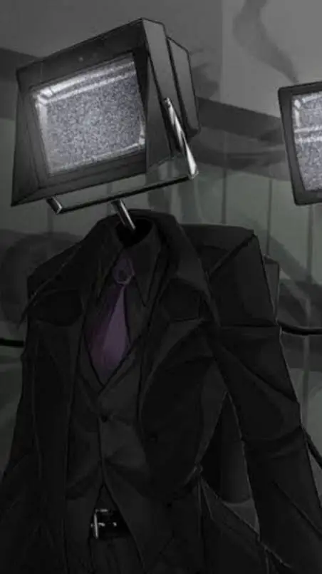ai character: Large tv man 🗿 background