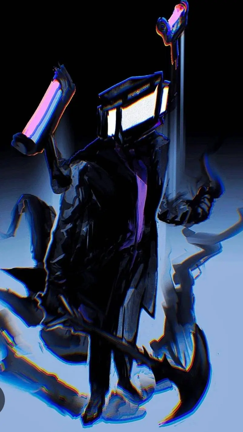 ai character: Large tv man upg  background
