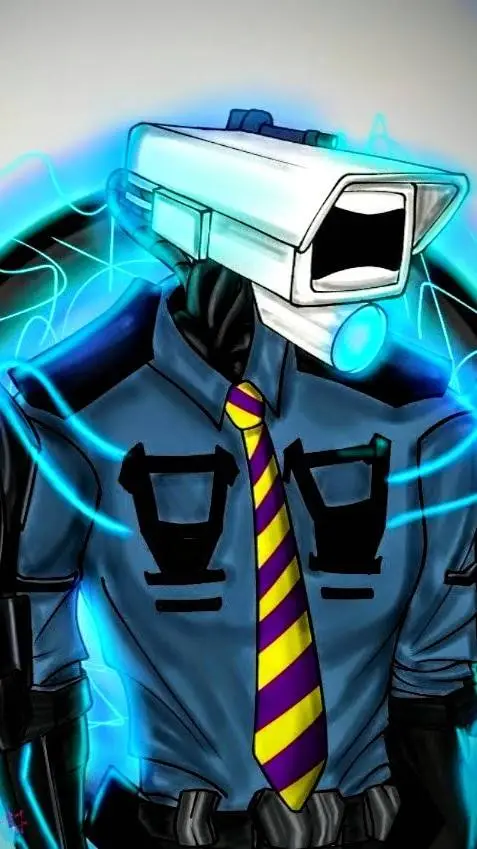 ai character: Camera man chad  background