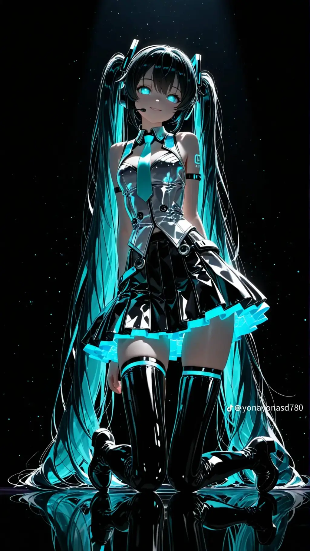 ai character: miku background
