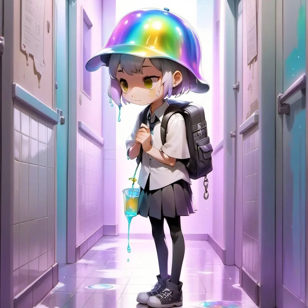 chat with ai character: peeing school