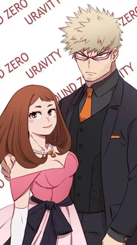 ai character: bakugo X ochako background