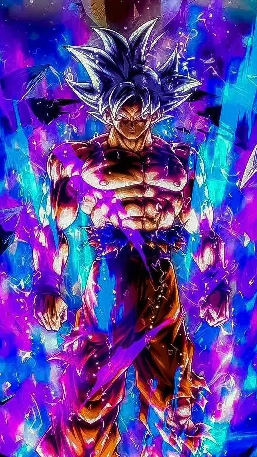 ai character: Goku Ultrainstinto background