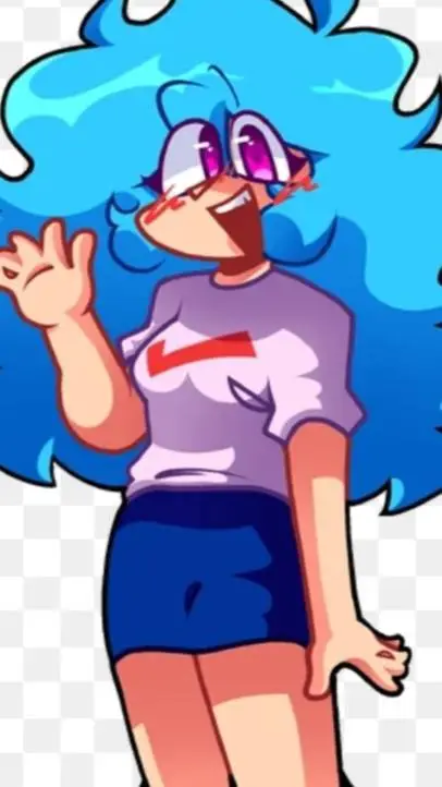 ai character: sky 🟥🔵🟥 background