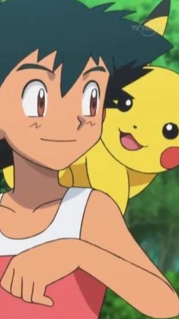 ai character: Ash Ketchum ⚡️ background