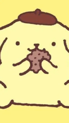 ai character: Pompompurin  background