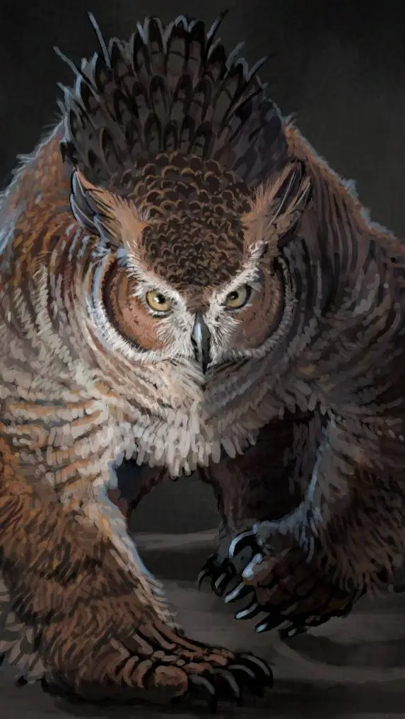 ai character: owlbear background