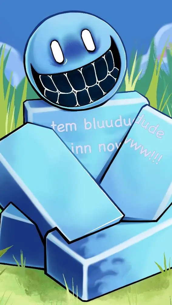ai character: ~🟦🔷🔹BLUUDUD🔹🔷🟦~ background