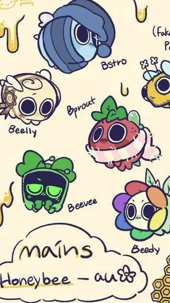 ai character: (-DW HONEYBEE AU-) background