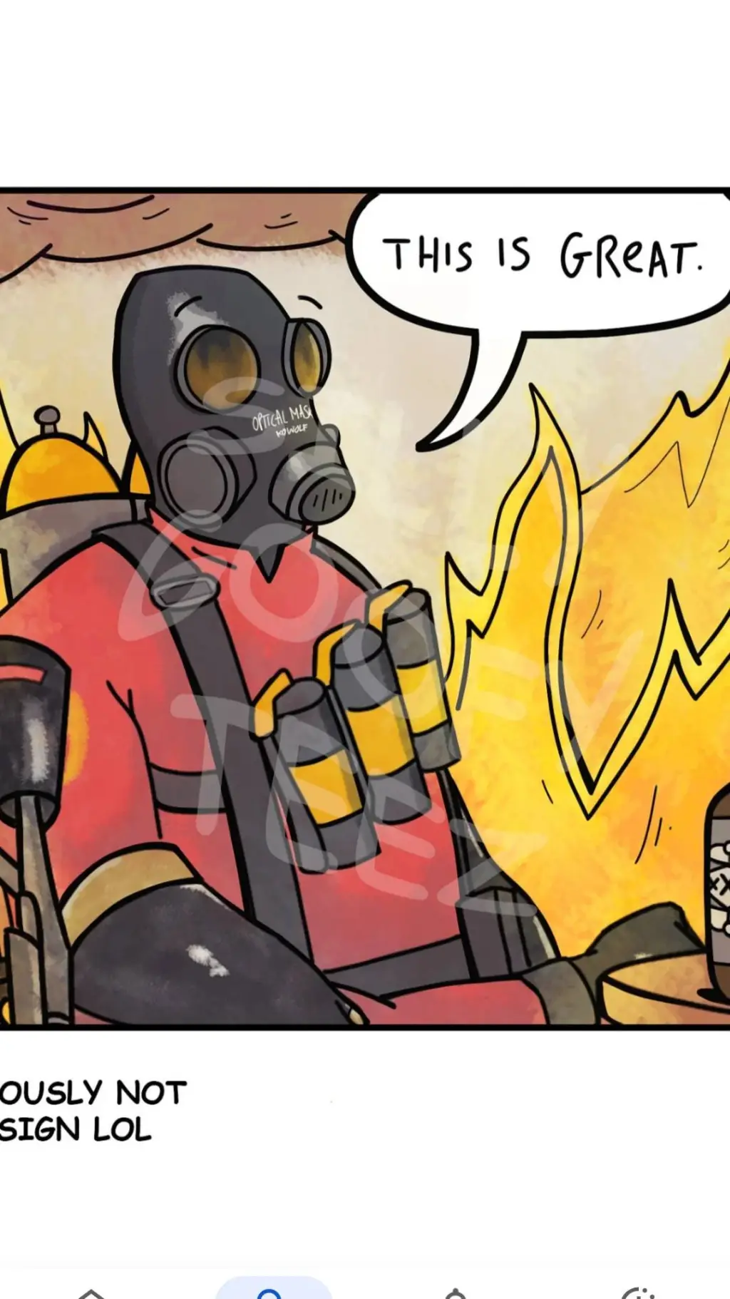 ai character: Pyro TF2 background