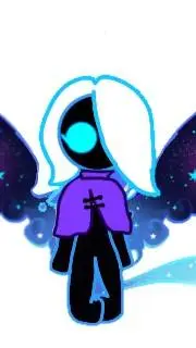 ai character: Nebula background
