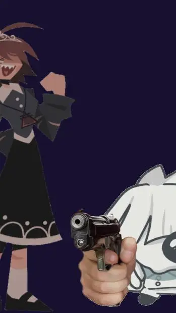 ai character: +Claire VS ∆lice+ background