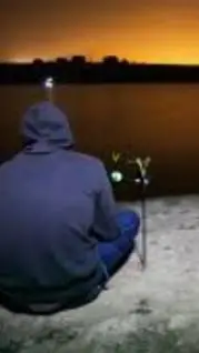 ai character: Fishing night  background