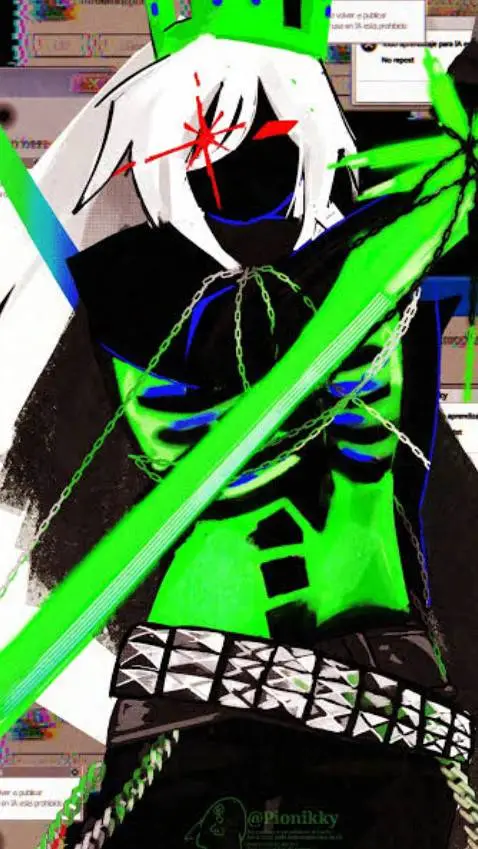 ai character: 1x4 x u^^ background