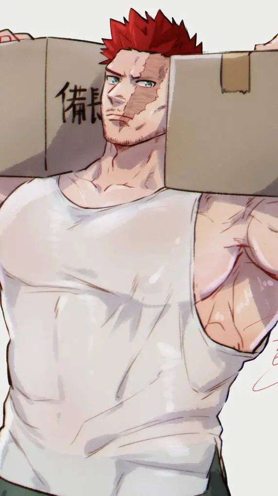 ai character: hot Endeavor🔥 background