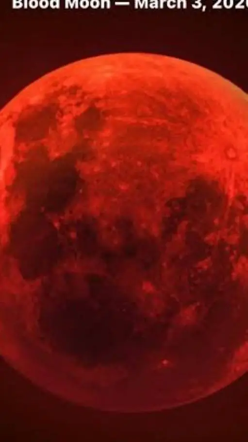 ai character: Blood moon 2026 background