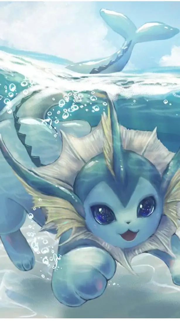 ai character: vaporeon  background