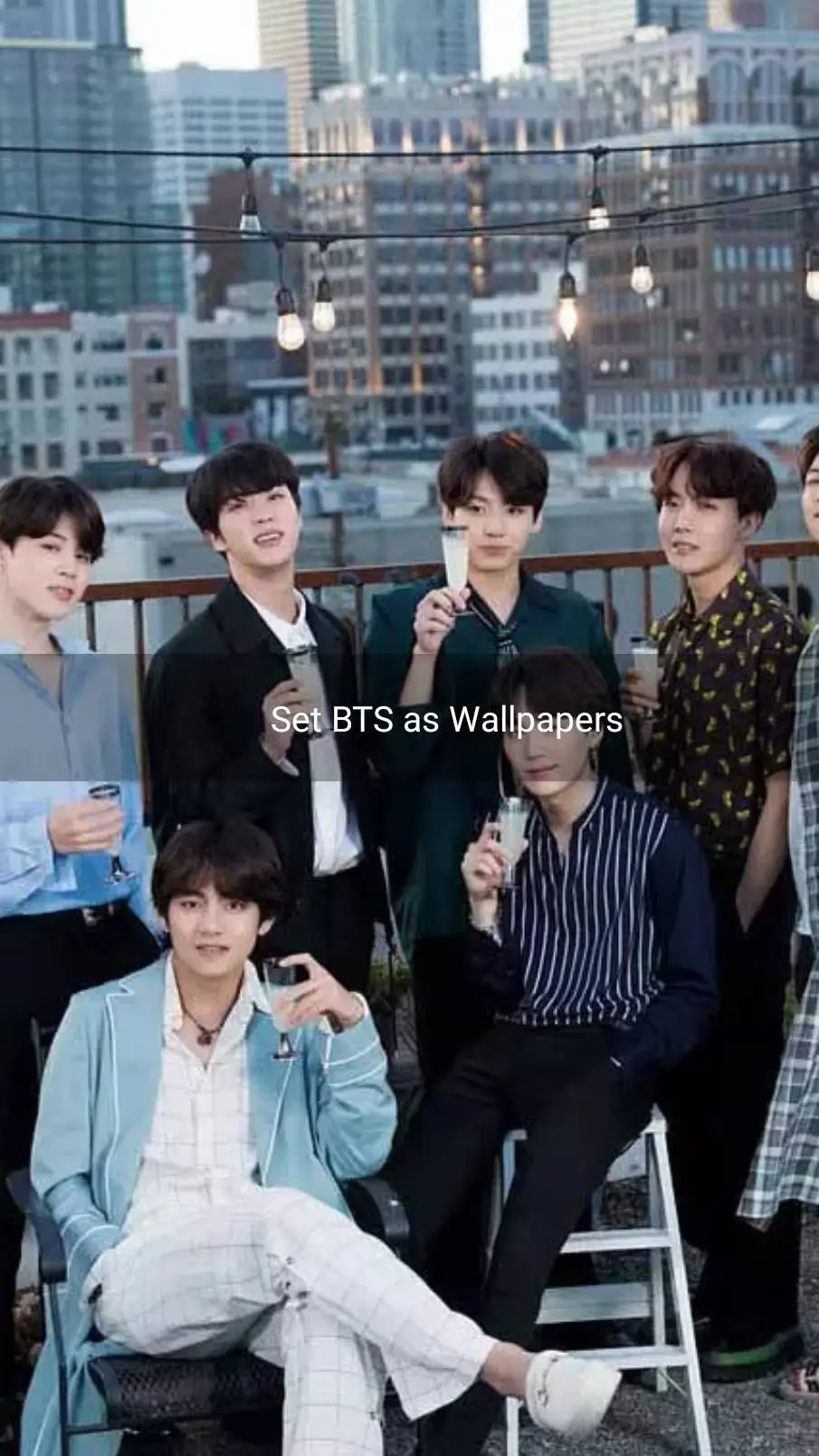 ai character: Bts  background