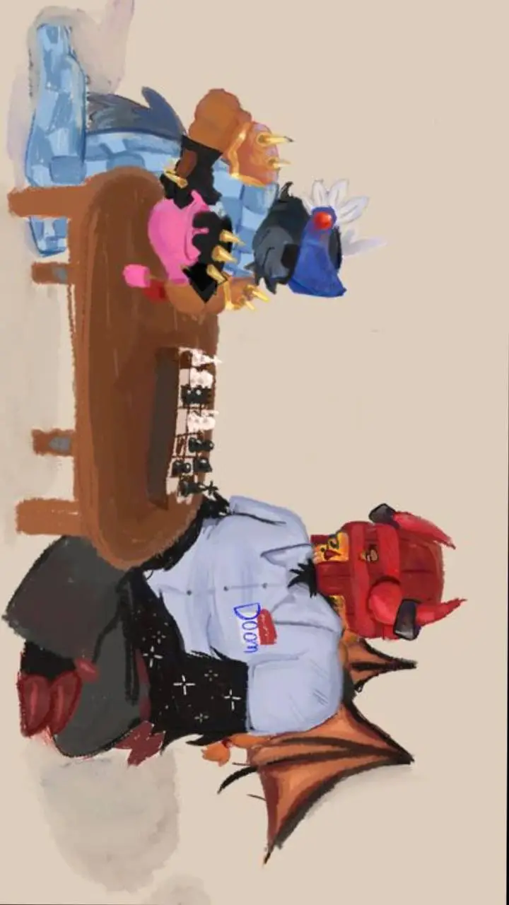 ai character: Doomclock  !  background