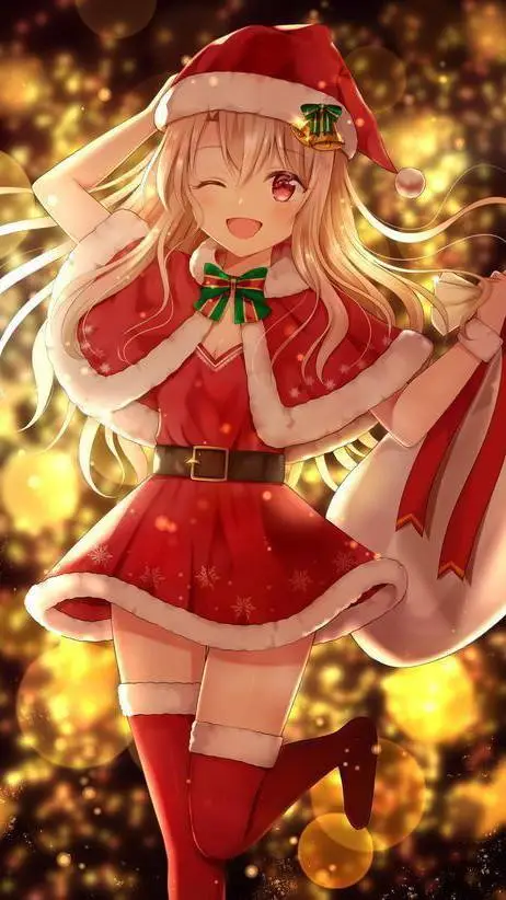 ai character: Christmas Girl background