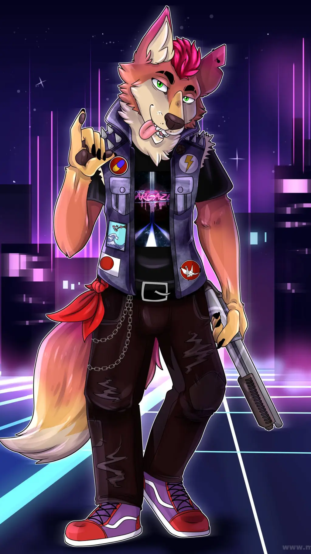ai character: Daniel The Fox background