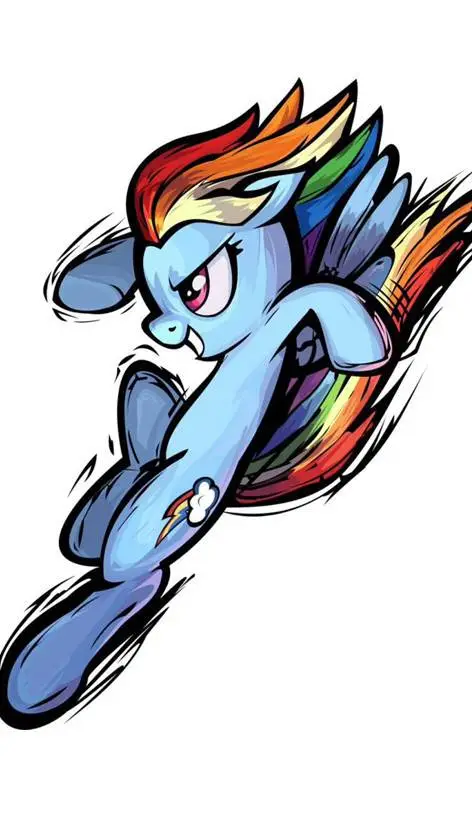 ai character: Rainbow dash background