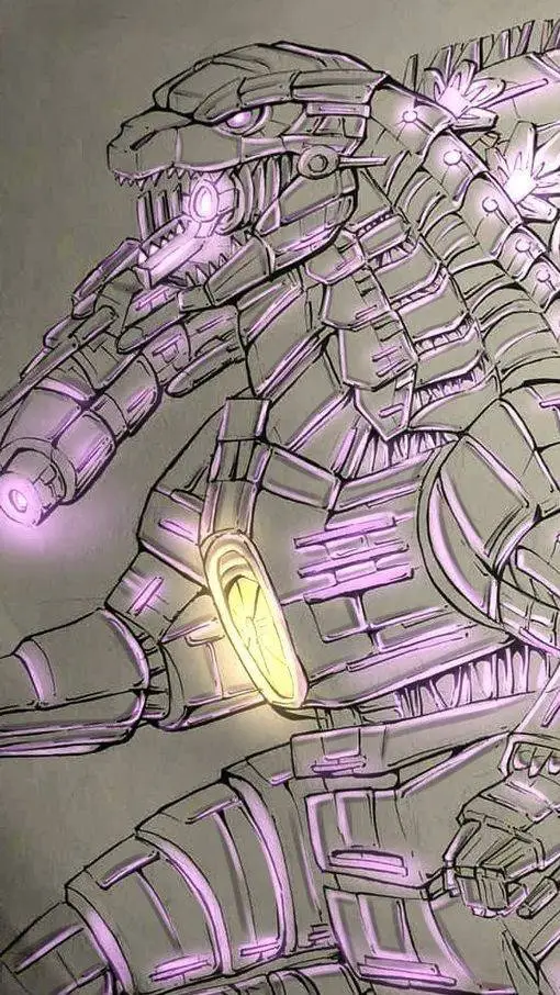 ai character: nes mecha indy  background