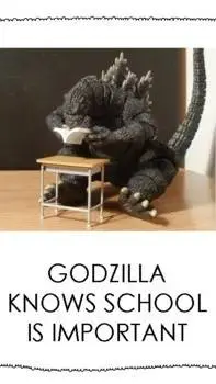 ai character: kaiju school  background