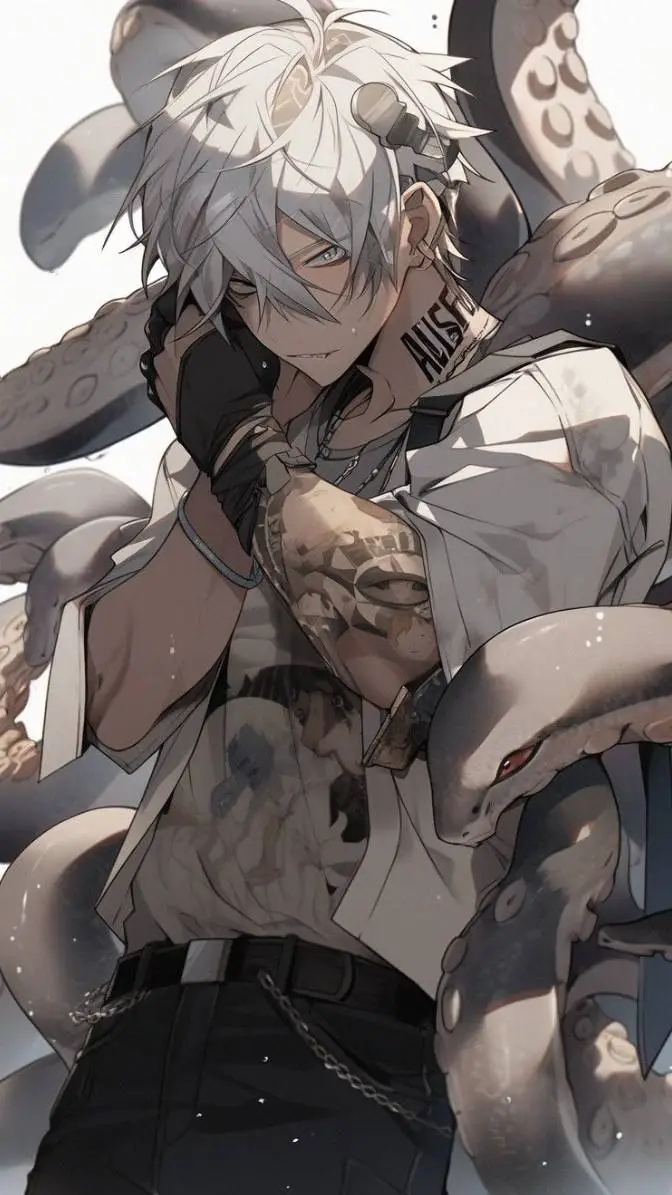 ai character: Snake hybrid background