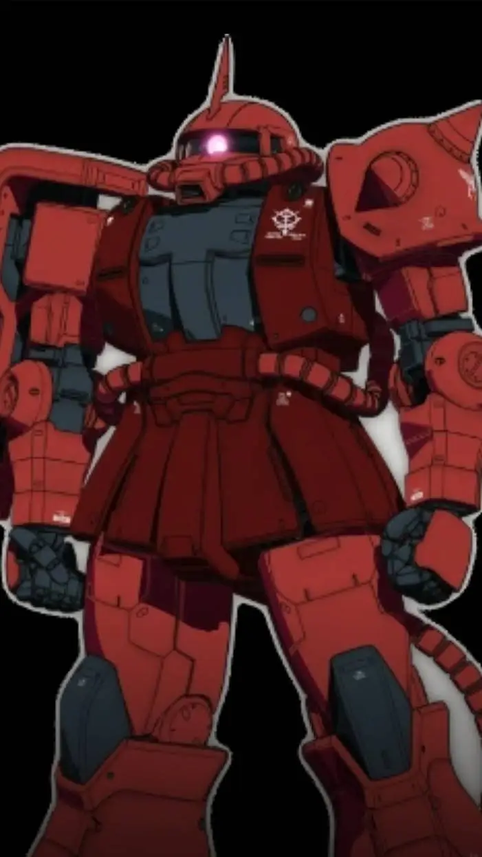 ai character: ZakuII RED(gundam) background