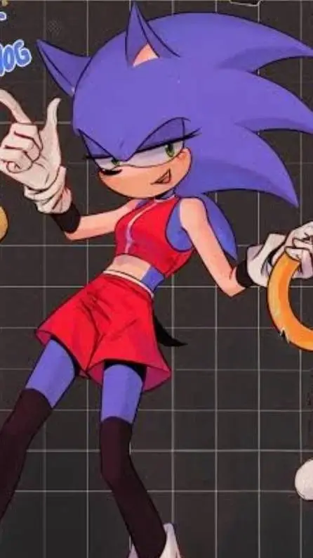 ai character: ♀️Sonic💙 background