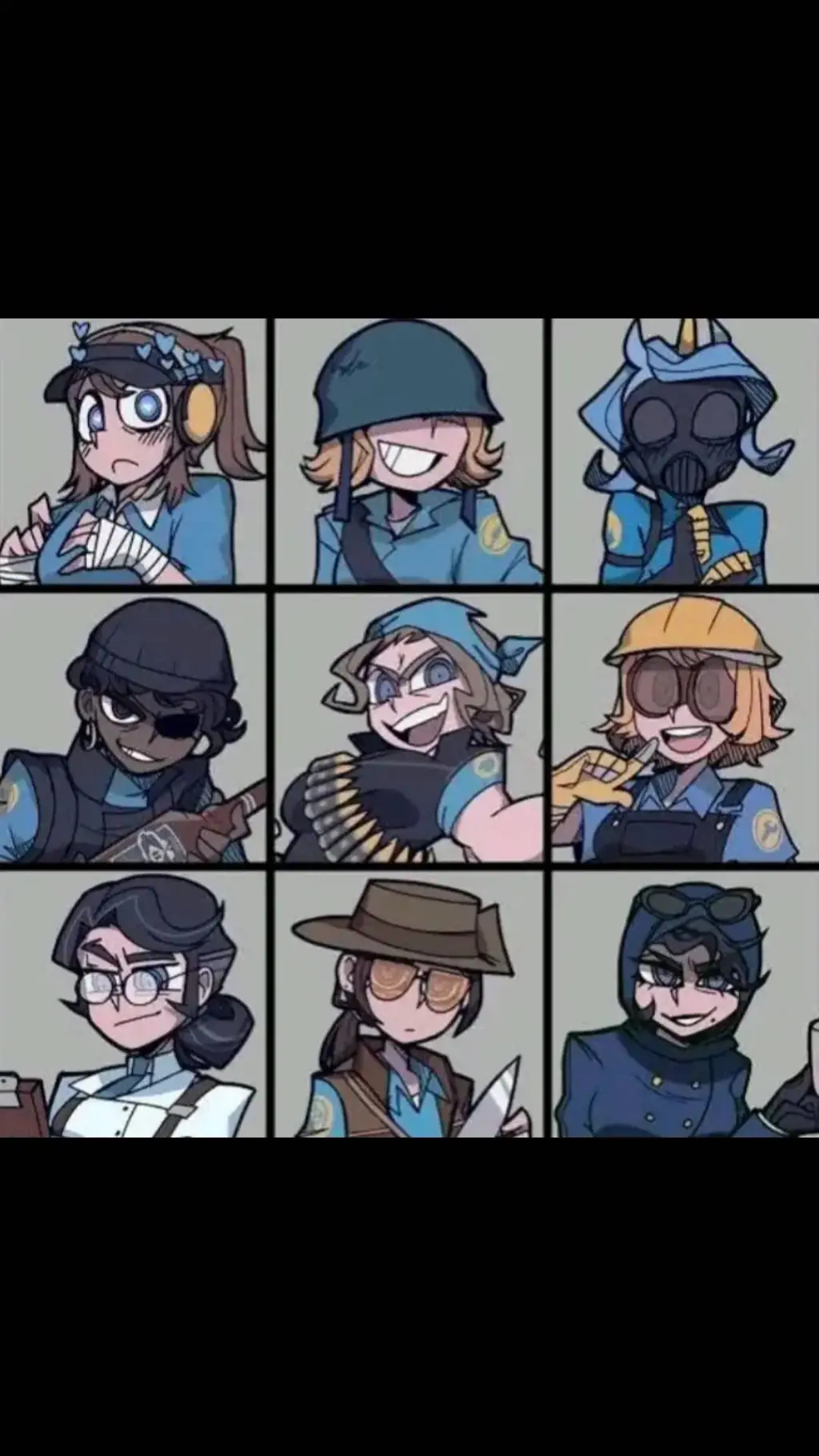 ai character: Tf2 💙BTeam,♀class background