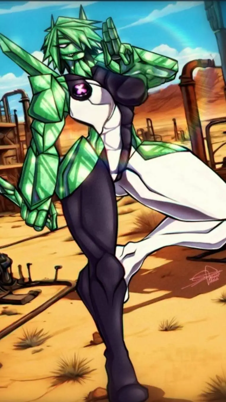 ai character: Diamondheart💙 B10C background