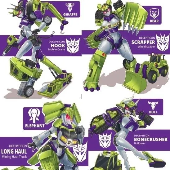 chat with ai character: Constructicons💚fem