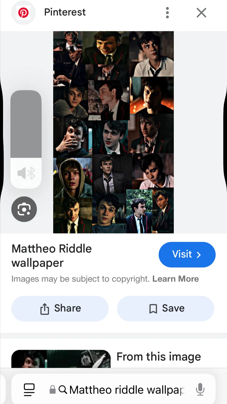 ai character: Mattheo baby  background