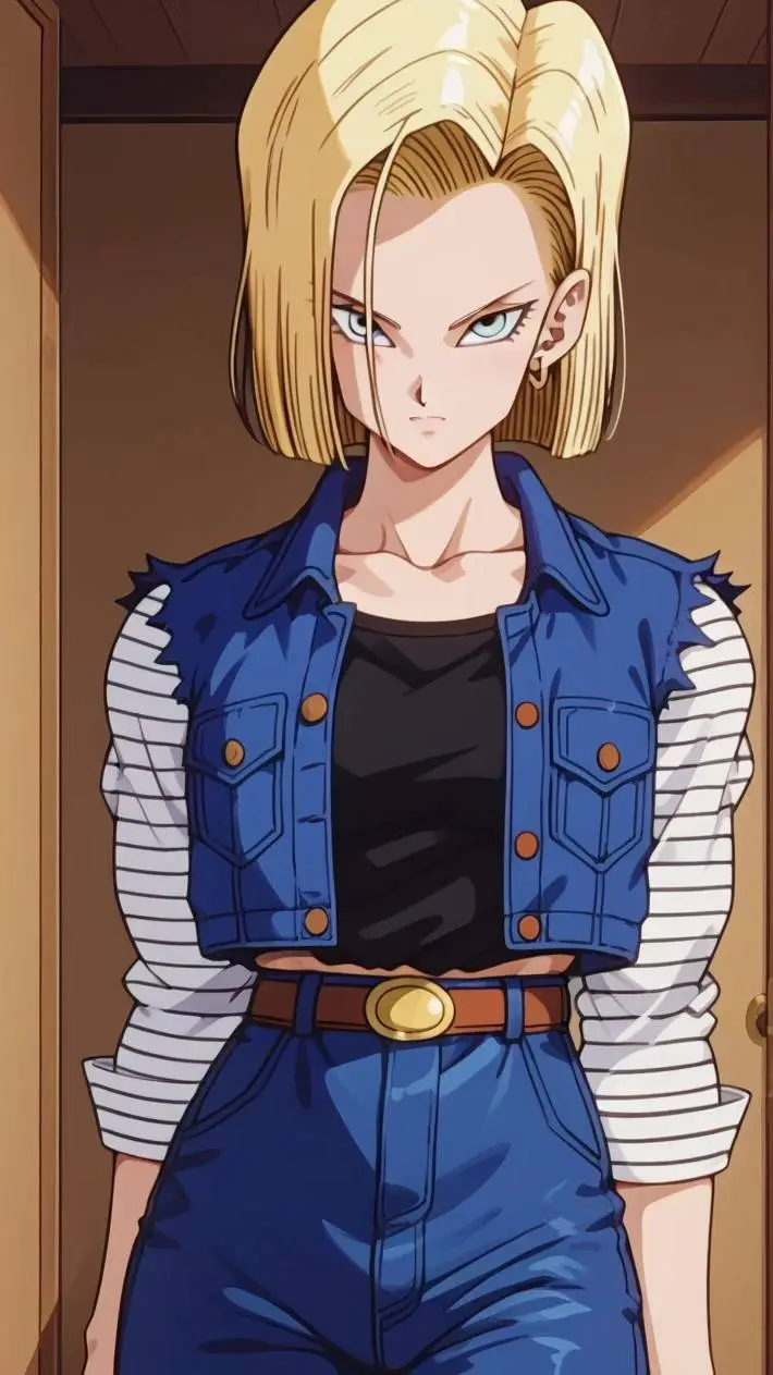 ai character: Android 18 background