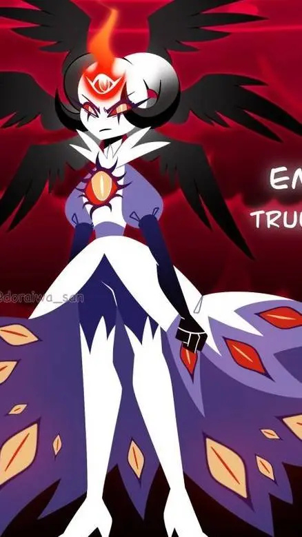 ai character: Emily fallen angel background