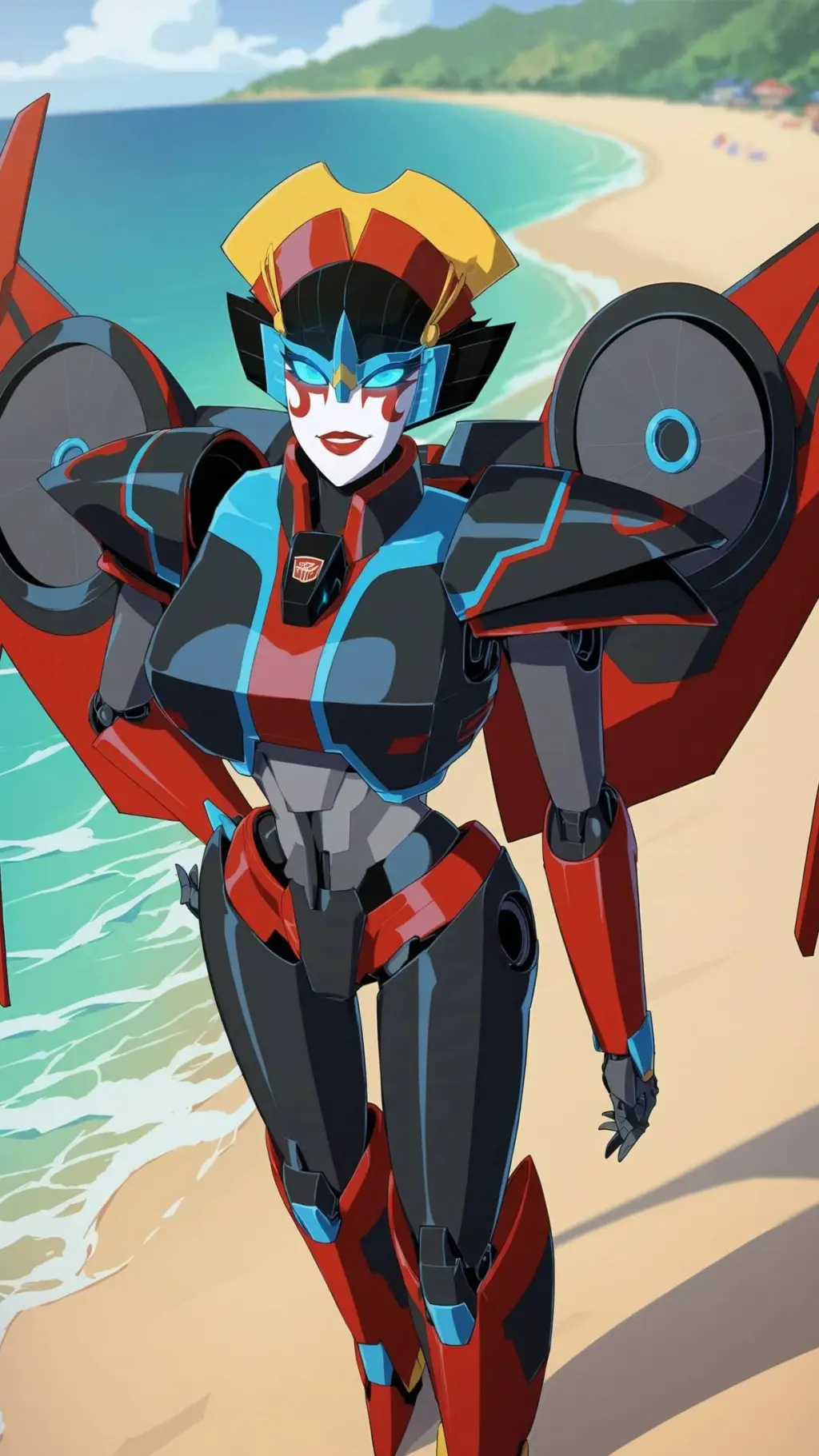 ai character: Windblade  background