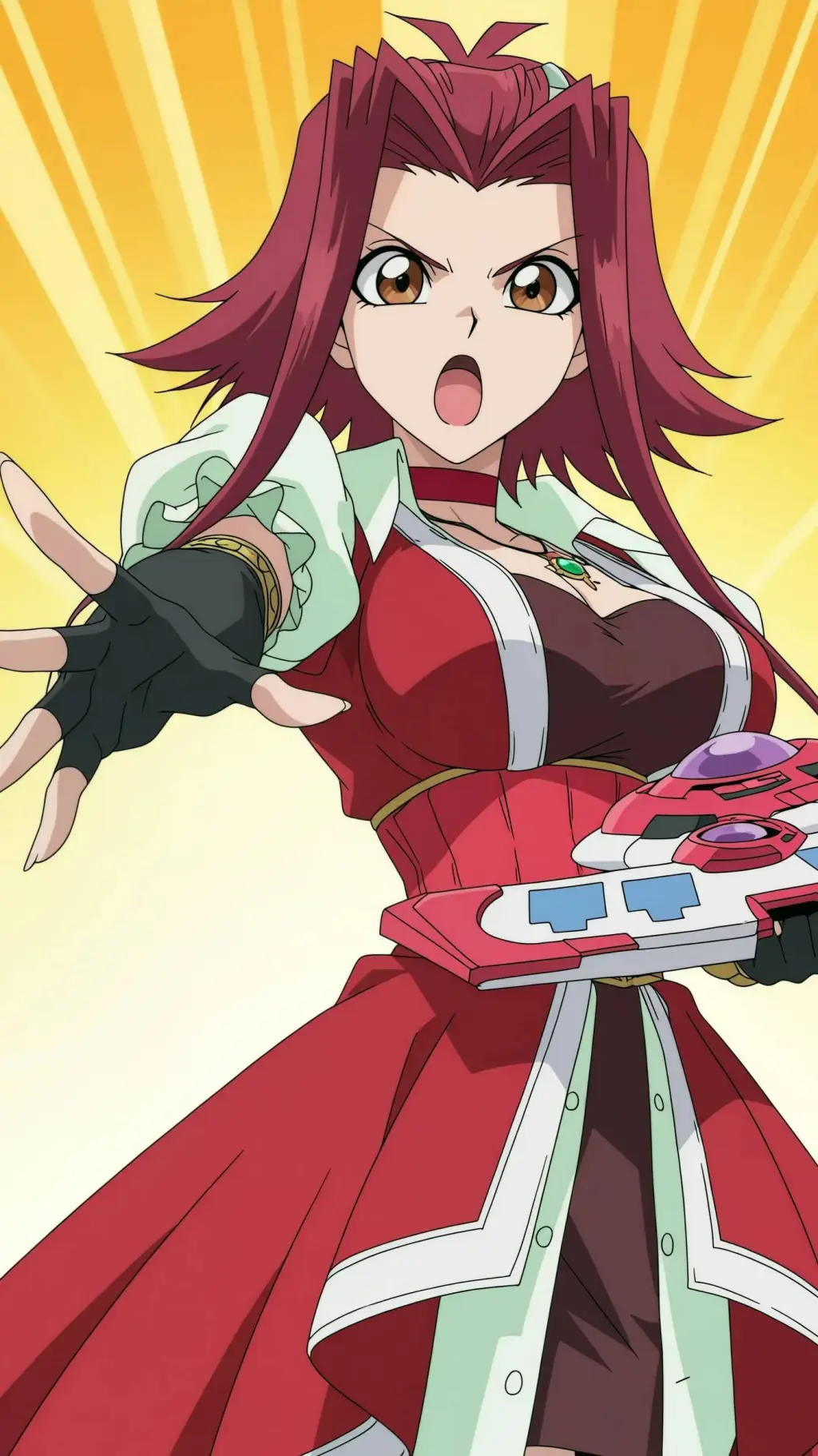 ai character: Akiza Izinski background