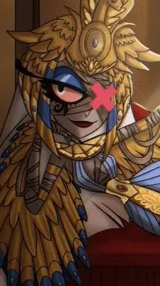 ai character: Vaggie [Egyptian] background