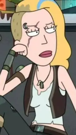 ai character: Space Beth  background
