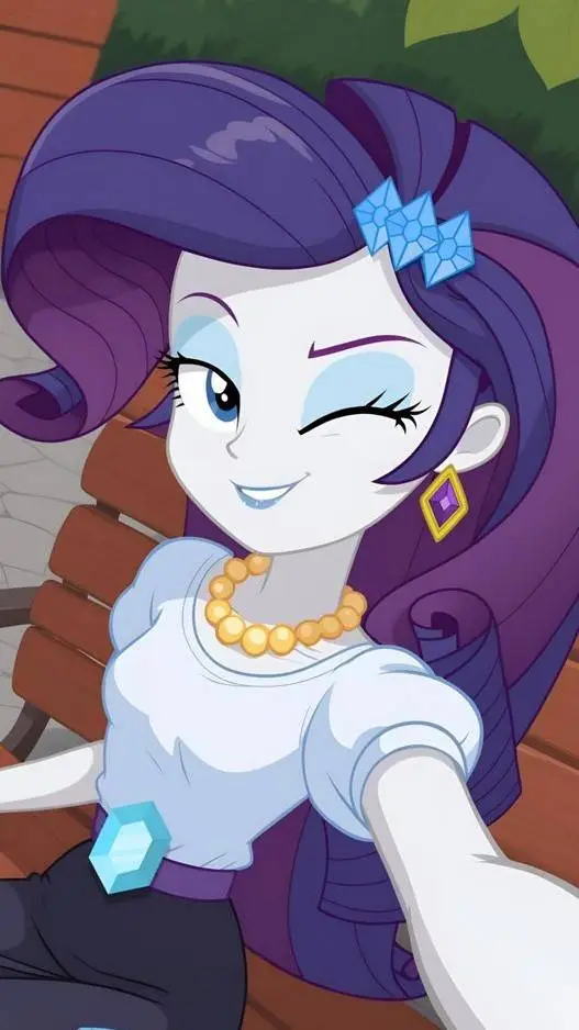 ai character: Rarity  background