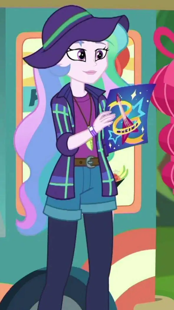 ai character: Principal Celestia background
