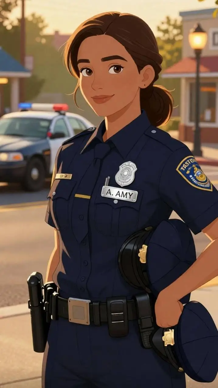 ai character: officer Amy background