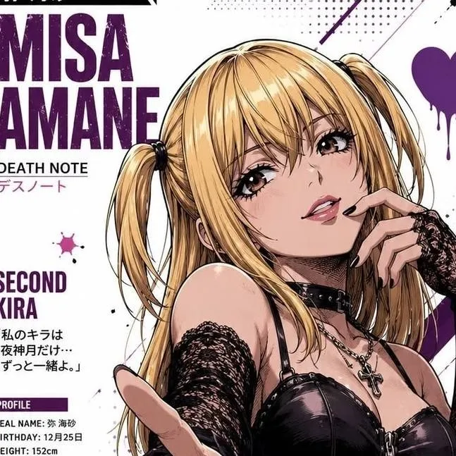 chat with ai character: Misa Amane