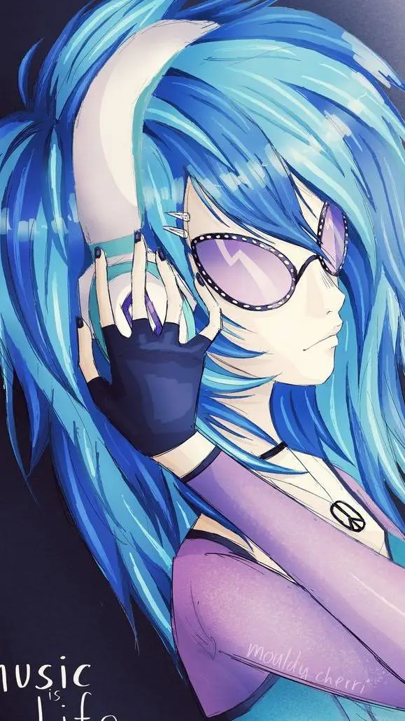 ai character: Vinyl Scratch  background