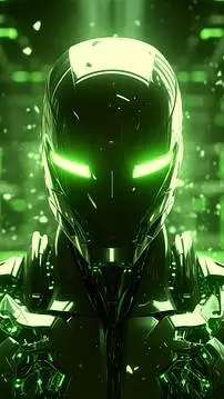 ai character: Robô sequ3strad0r background