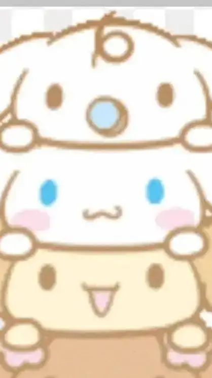 ai character: 🤍CINNAMONROLL background